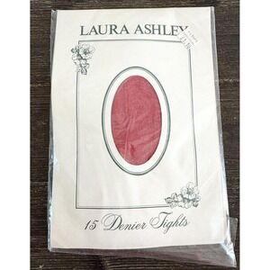 NIP Vintage Laura Ashley 15 Denier Scarlet Tights 100% Nylon ~ Hips sz 34"-42"